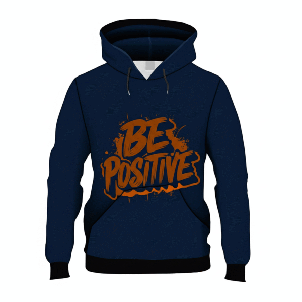 Printed Hoodie (Navy Blue)