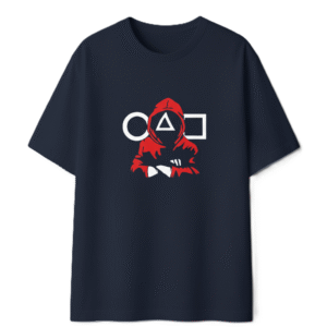 Printed Oversized (Navy Blue)