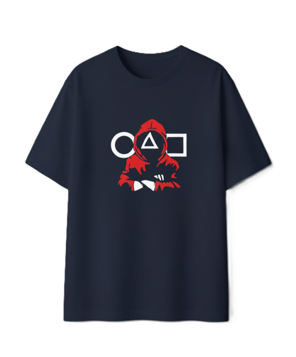 Printed Oversized (Navy Blue)