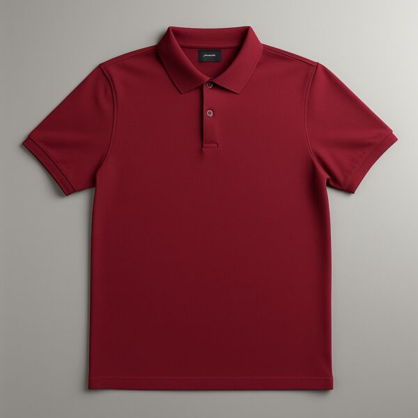 Polo Plain T-shirt Meroon