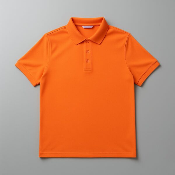Polo Plain T-shirt Orange