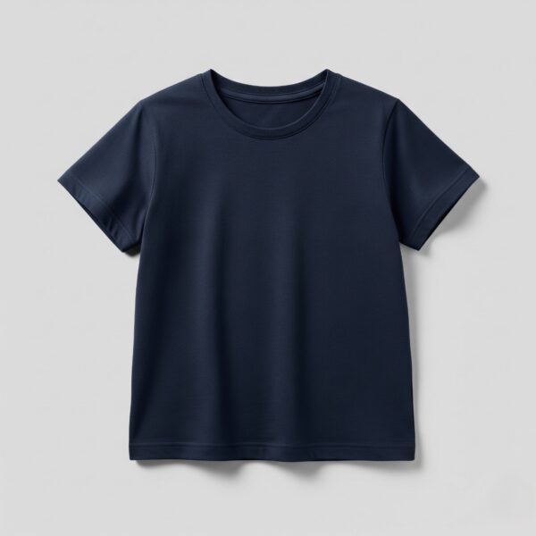 Kids Plain T-shirt (Navy Blue)
