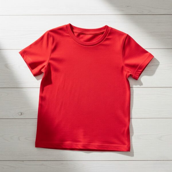 Kids Plain T-shirt (Red)