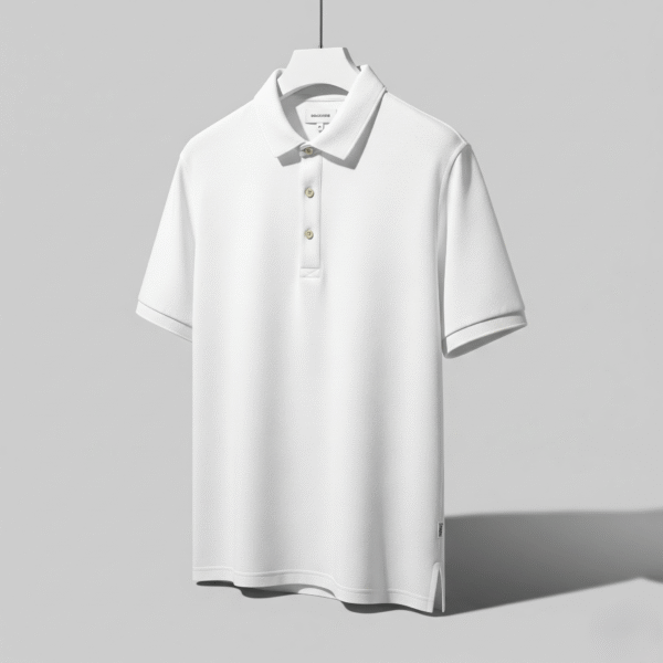 Polo Plain Premium T-shirt (White)